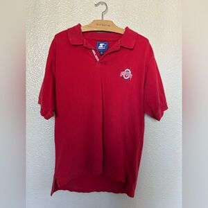 Ohio State Buckeyes Vintage Starter Red Polo Shirt Men’s Medium